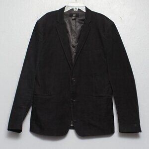 H&M black coduroy blazer jacket